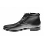 Ghete barbati casual, elegante din piele naturala imblanite, negru - PHBONDN